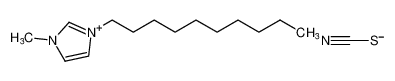 1-癸基-3-甲基咪唑硫氰酸盐 结构式