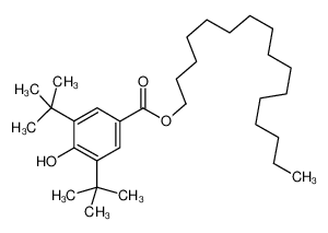 3,5-二叔丁基-4-羟基苯甲酸十六酯 结构式
