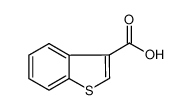 1-苯并噻吩-3-羧酸 结构式