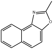 2-甲基-β-萘并恶唑 结构式