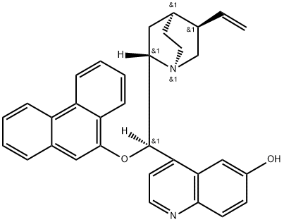 (8α,9R)-9-(9-菲氧基)奎宁-6'-醇 结构式