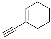 1-乙炔基-1-环己烯 结构式