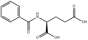 N-苯甲酰基-L-谷氨酸 结构式
