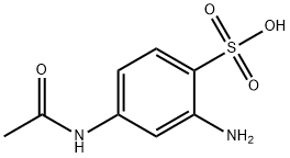 4-乙酰氨基-2-氨基苯磺酸水合物 结构式