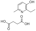 2-乙基-6-甲基-3-羟基吡啶琥珀酸盐 结构式