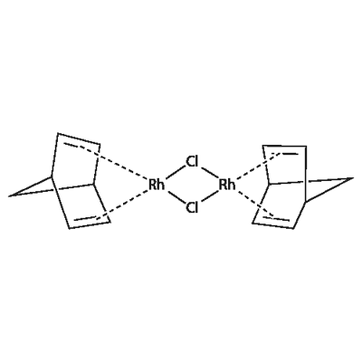 降冰片二烯氯化铑(I)二聚体 结构式