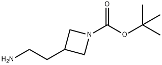 1-Boc-3-(2-氨乙基)氮杂环丁烷 结构式