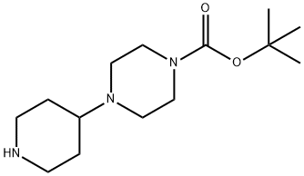 1-Boc-4-(4-哌啶基)哌嗪 结构式