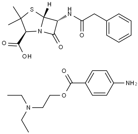 普鲁卡因青霉素 结构式