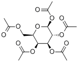 β-D-半乳糖五乙酸酯 结构式