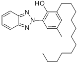 2-(2H-苯并三唑-2-基)-6-十二烷基-4-甲基苯酚 结构式