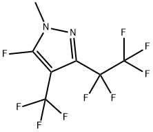5-氟-1-甲基-3-五氟乙基-4-三氟甲基-1H-吡唑 结构式