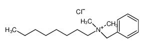 N-烷基-N,N-二甲基-N-苄基氯化铵 结构式