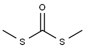 S,S'-二硫代碳酸二甲酯 结构式