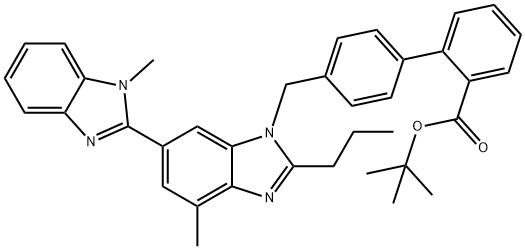 替米沙坦叔丁酯 结构式