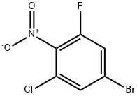 1-溴-3-氯-5-氟-4-硝基苯 结构式