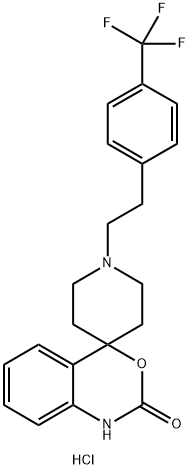 1'-(4-(三氟甲基)苯乙基)螺[苯并[d][1,3]恶嗪-4,4'-哌啶]-2(1H)-酮盐酸盐 结构式