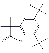 2-(3,5-双-三氟甲基-苯基)-2-甲基丙酸 结构式