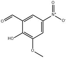 2-羟基-5-硝基间茴香醛 结构式