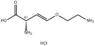 (S)-反-2-氨基-4-(2-氨基乙氧基)-3-丁烯酸盐酸盐 结构式