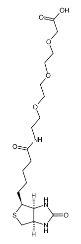 生物素-PEG3-乙酸 结构式