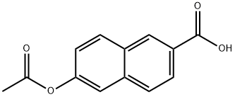 6-乙酰氧基-2-萘甲酸 结构式