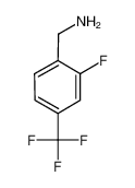 2-氟-4-(三氟甲基)苄胺 结构式