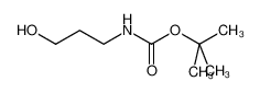 N-(3-羟丙基)氨基甲酸叔丁酯 结构式