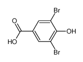 3,5-二溴-4-羟基苯甲酸 结构式