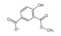 2-羟基-5-硝基苯甲酸甲酯 结构式
