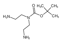 双(2-氨基乙基)氨基甲酸叔丁酯 结构式