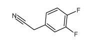 3,4-二氟苯乙腈 结构式