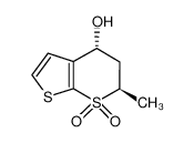 (4R,6S)-6-甲基-7,7-二氧代-5,6-二氢-4H-噻吩并[2,3-b]噻喃-4-醇 结构式