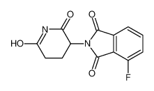 2-(2,6-二氧代哌啶-3-基)-4-氟异吲哚啉-1,3-二酮 结构式