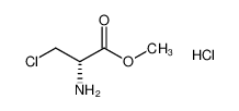 (S)-2-氨基-3-氯丙酸甲酯盐酸盐 结构式