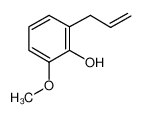 2-烯丙基-6-甲氧基苯酚 结构式