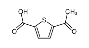 5-乙酰基噻吩-2-羧酸 结构式