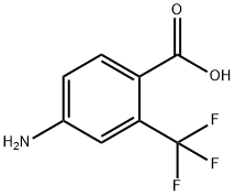 4-氨基-2-(三氟甲基)苯甲酸 结构式
