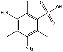 3,5-二氨基-2,4,6-三甲基苯磺酸 结构式
