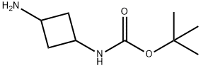3-氨基-1-环丁基氨基甲酸叔丁酯 结构式