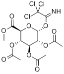 2,3,4-三-O-乙酰基-α-D-葡糖苷酸甲酯三氯乙酰亚胺酯 结构式