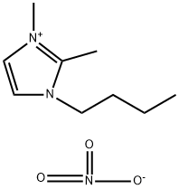 1-丁基-2,3-二甲基咪唑硝酸盐 结构式
