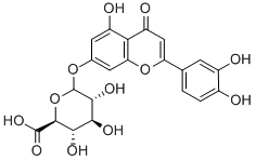 木犀草素-7-O-β-D-葡萄糖醛酸苷 结构式