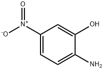 2-氨基-5-硝基苯酚 结构式