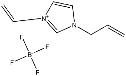 1-烯丙基-3-乙烯基咪唑四氟硼酸盐 结构式
