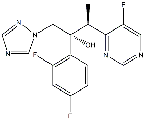 (2R,3S)-2-(2,4-二氟苯基)-3-(5-氟嘧啶-4-基)-1-(1H-1,2,4-三唑-1-基)丁-2-醇 结构式
