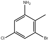 3-溴-5-氯-2-甲基苯胺 结构式