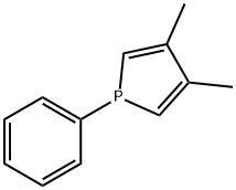 1-苯基-3,4-二甲基膦杂环戊二烯 结构式