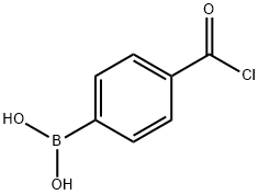 4-氯甲酰基苯硼酸 结构式