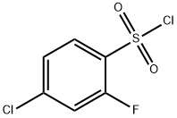 4-氯-2-氟苯磺酰氯 结构式
